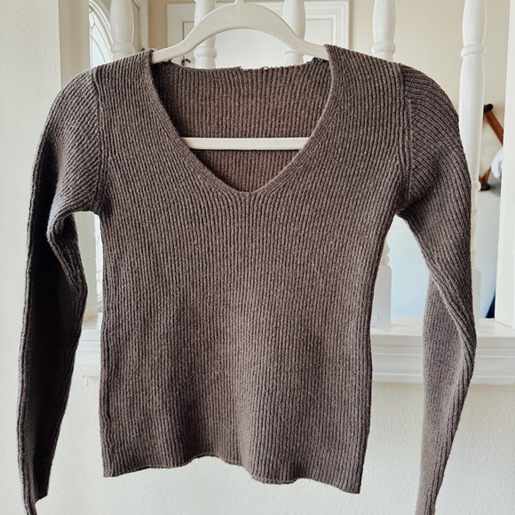 Shein brown cropped sweater - Picture 1 of 4